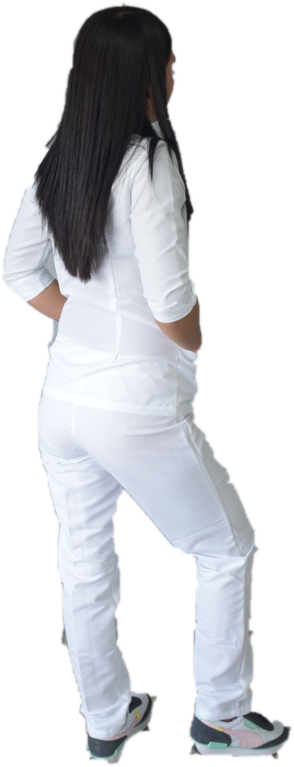 Filipina Clínica Enfermera Dama Manga 3/4